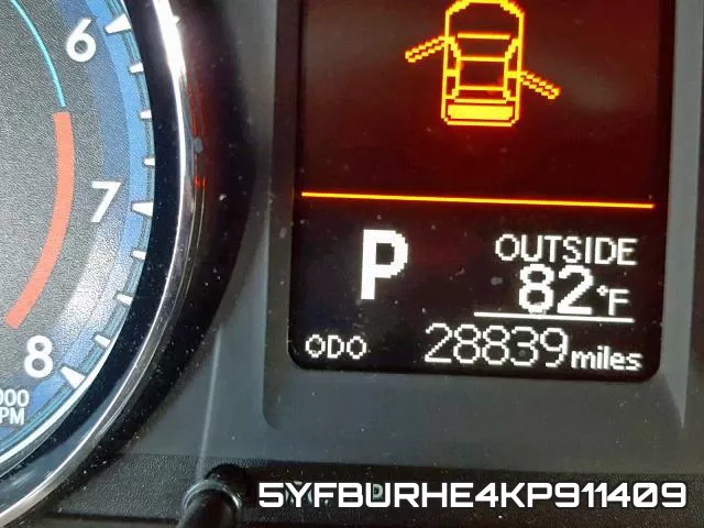 5YFBURHE4KP911409 фото 9