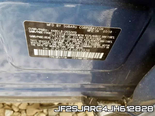 JF2SJARC4JH612828 фото 2