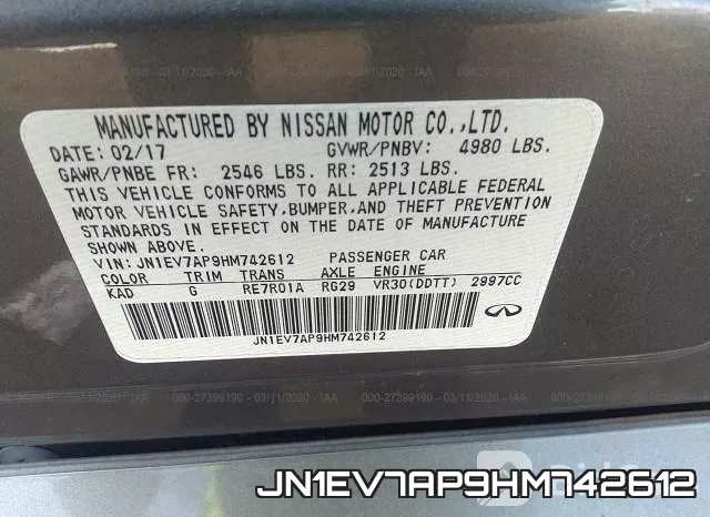 JN1EV7AP9HM742612 фото 10