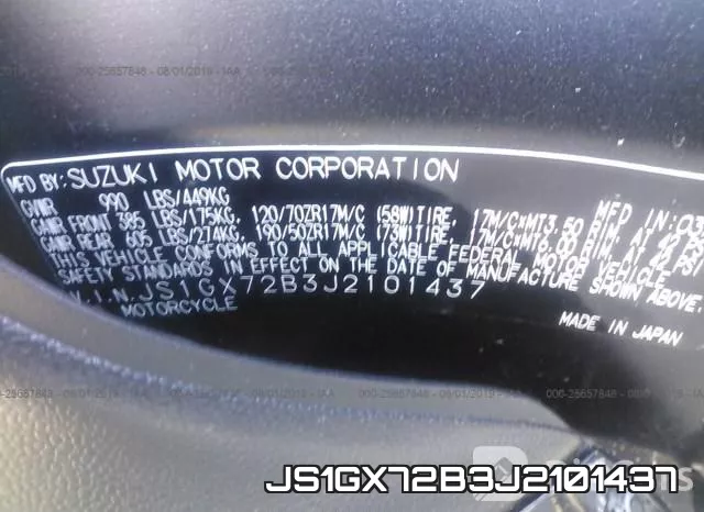 JS1GX72B3J2101437 фото 2