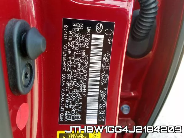 JTHBW1GG4J2184203 фото 2