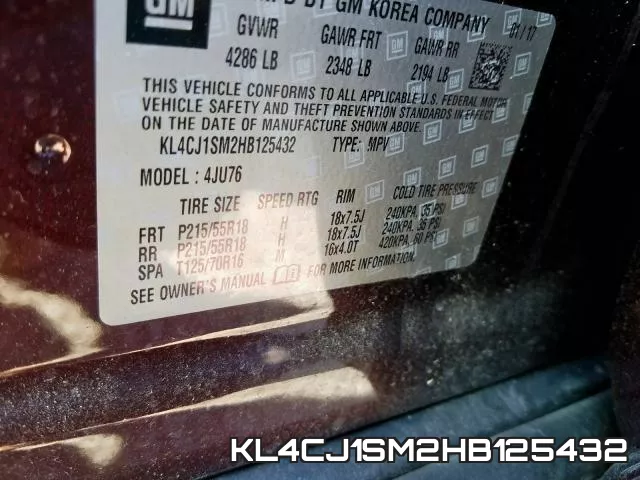 KL4CJ1SM2HB125432 фото 2