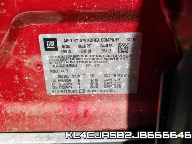 KL4CJASB2JB666646 фото 2