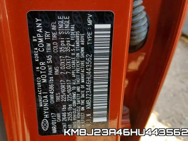 KM8J23A46HU443562 фото 2