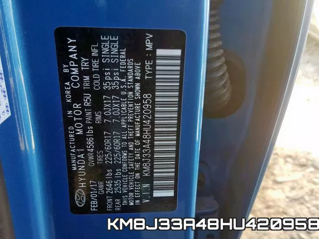 KM8J33A48HU420958 фото 2