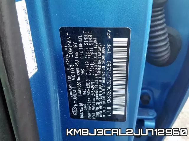 KM8J3CAL2JU712960 фото 2
