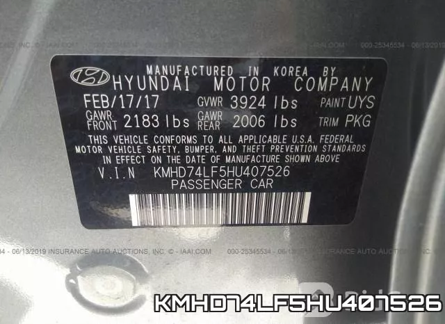 KMHD74LF5HU407526 фото 10