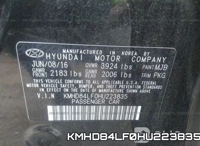 KMHD84LF0HU223835 фото 10