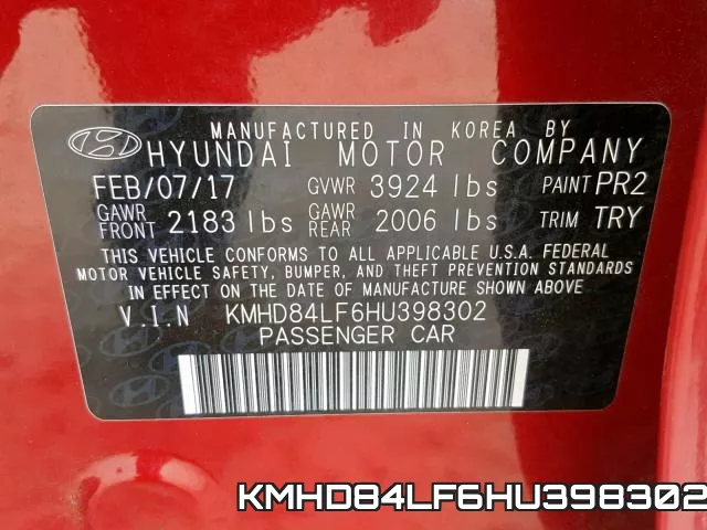 KMHD84LF6HU398302 фото 2