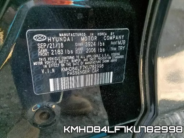KMHD84LF7KU782998 фото 2