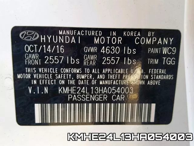 KMHE24L13HA054003 фото 2