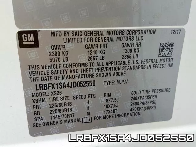 LRBFX1SA4JD052550 фото 2