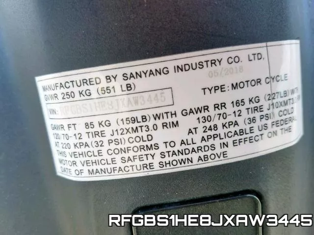 RFGBS1HE8JXAW3445 фото 2
