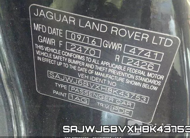 SAJWJ6BVXH8K43753 фото 10