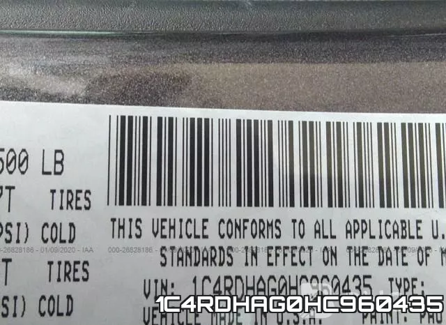 1C4RDHAG0HC960435 фото 10