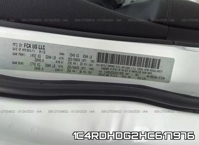 1C4RDHDG2HC617976 фото 10