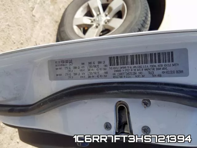 1C6RR7FT3HS721394 фото 2