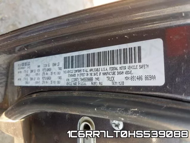 1C6RR7LT0HS539088 фото 2
