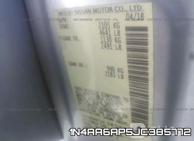 1N4AA6AP5JC385772 фото 10