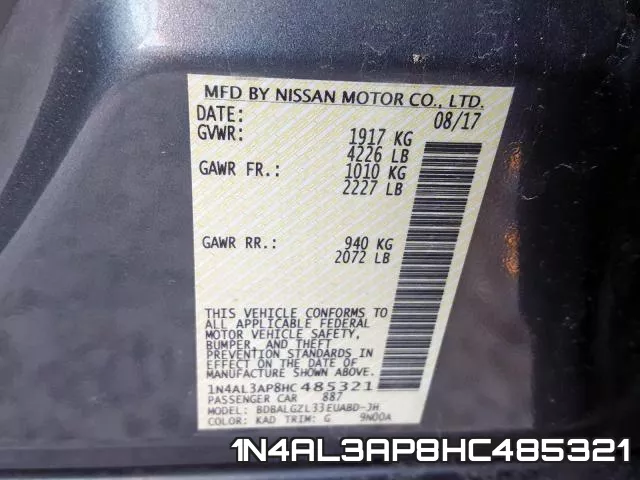 1N4AL3AP8HC485321 фото 2