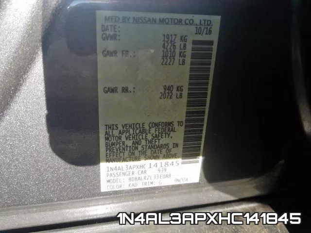 1N4AL3APXHC141845 фото 2