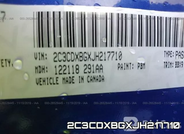 2C3CDXBGXJH217710 фото 9