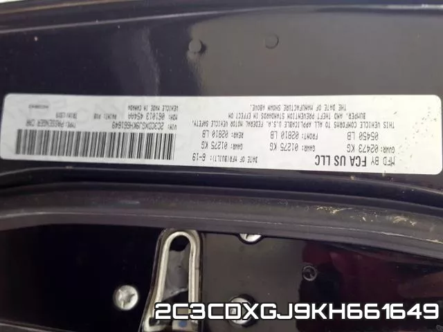 2C3CDXGJ9KH661649 фото 2