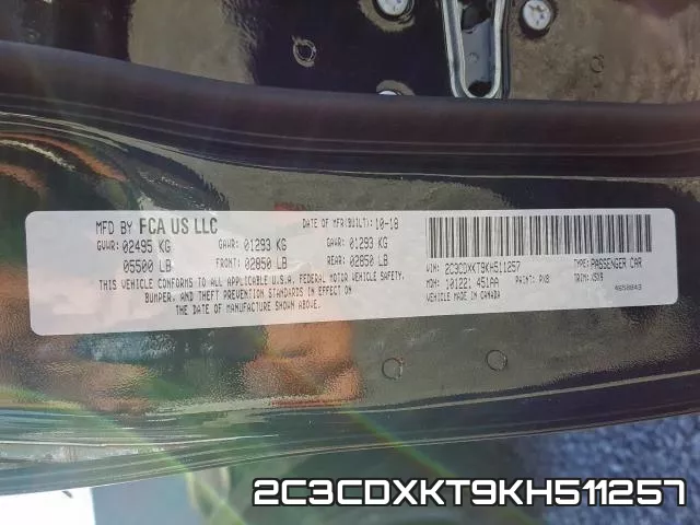 2C3CDXKT9KH511257 фото 2