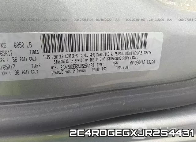 2C4RDGEGXJR254431 фото 10