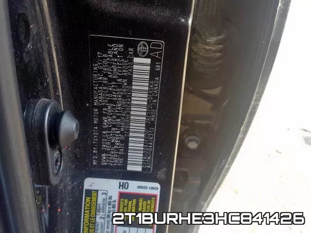 2T1BURHE3HC841426 фото 2