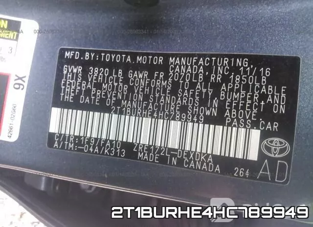2T1BURHE4HC789949 фото 10