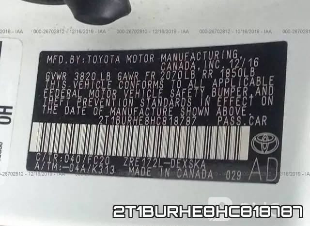 2T1BURHE8HC818787 фото 10