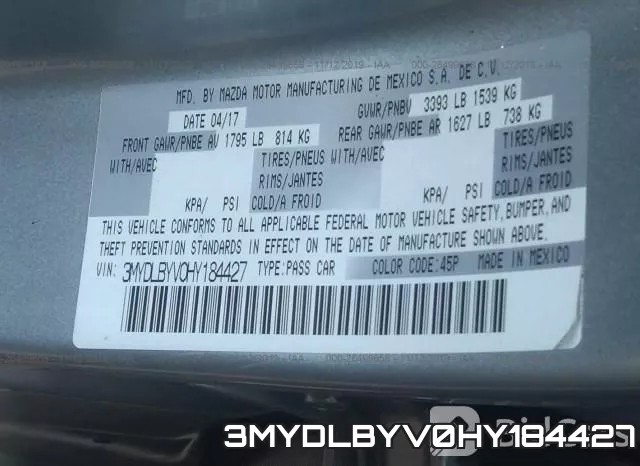 3MYDLBYV0HY184427 фото 10