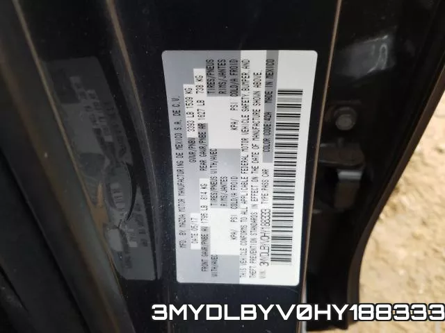 3MYDLBYV0HY188333 фото 2