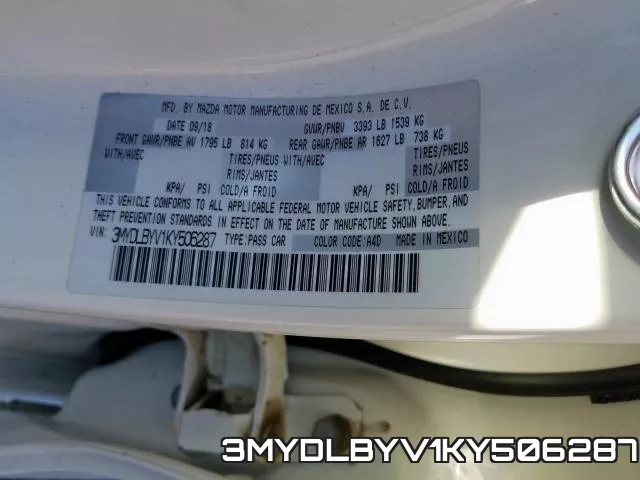 3MYDLBYV1KY506287 фото 2