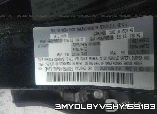3MYDLBYV5HY159183 фото 10
