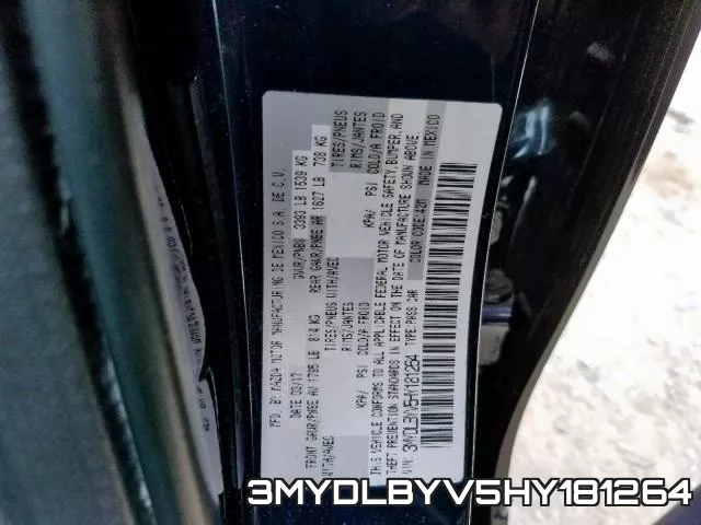 3MYDLBYV5HY181264 фото 2