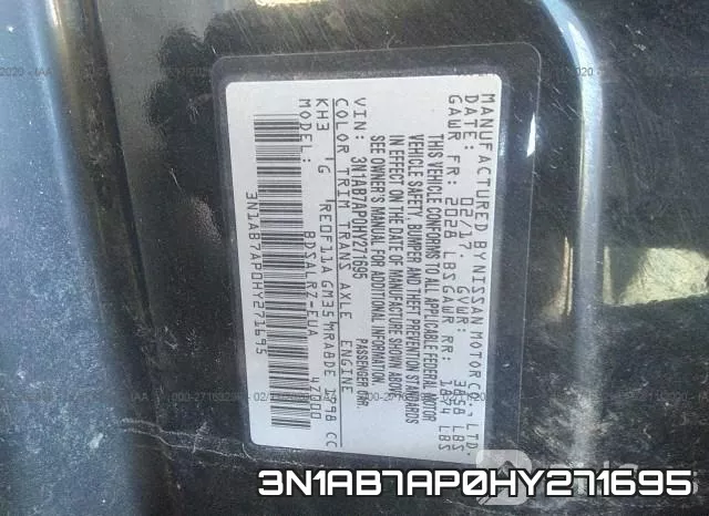 3N1AB7AP0HY271695 фото 10