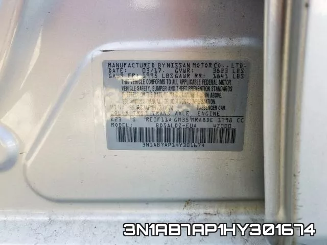 3N1AB7AP1HY301674 фото 2