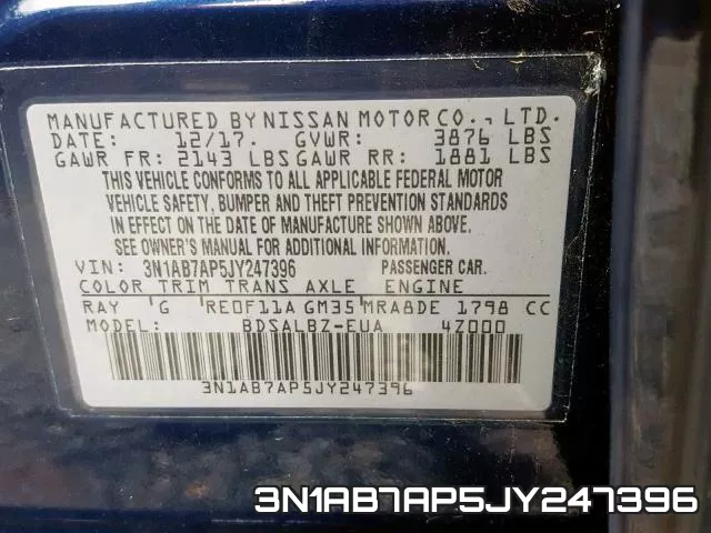 3N1AB7AP5JY247396 фото 2