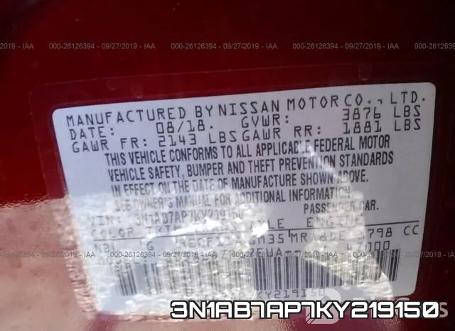 3N1AB7AP7KY219150 фото 10