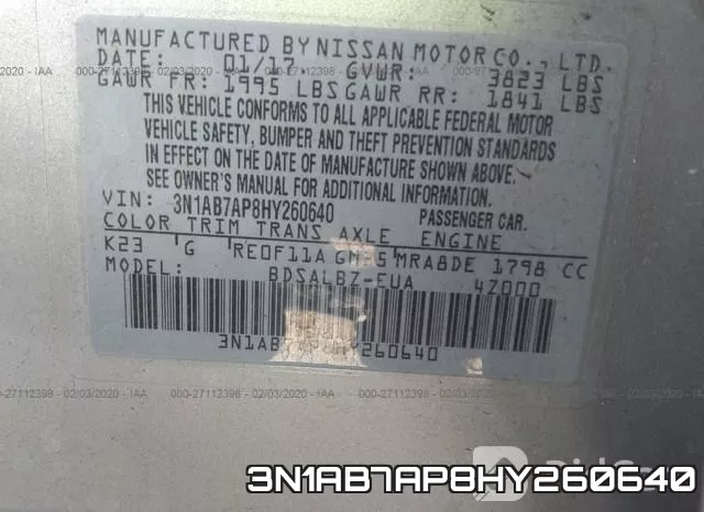 3N1AB7AP8HY260640 фото 10