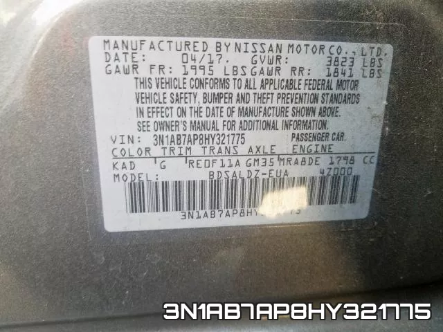 3N1AB7AP8HY321775 фото 2