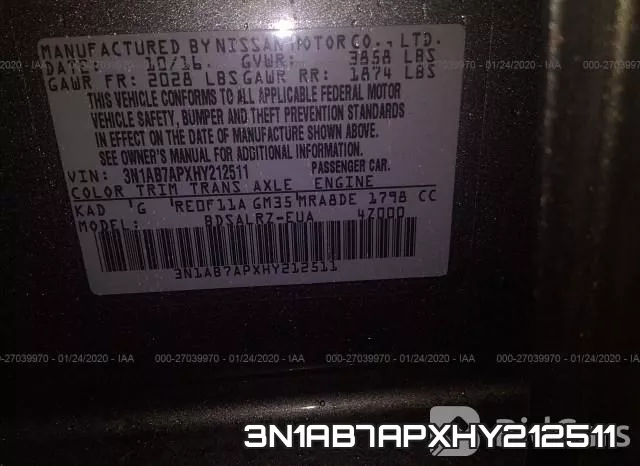 3N1AB7APXHY212511 фото 10
