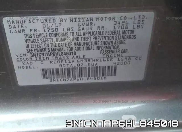 3N1CN7AP6HL845018 фото 10