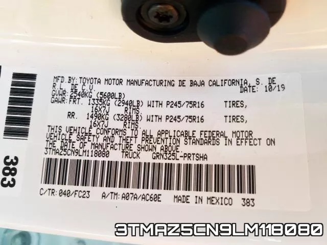3TMAZ5CN9LM118080 фото 2