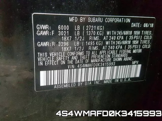4S4WMAFD0K3415993 фото 2