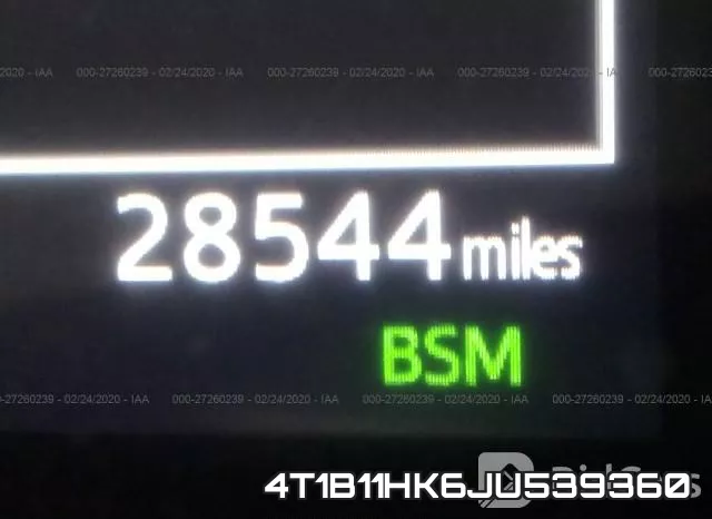 4T1B11HK6JU539360 фото 8