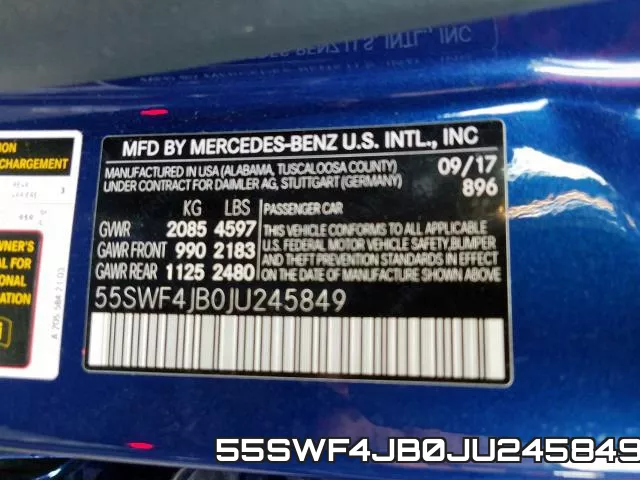 55SWF4JB0JU245849 фото 2
