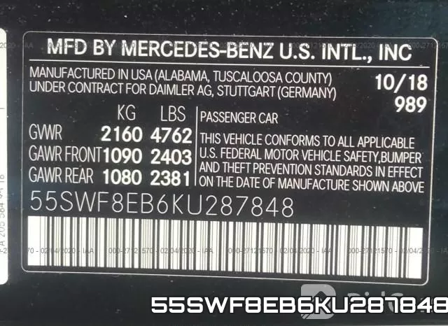 55SWF8EB6KU287848 фото 10
